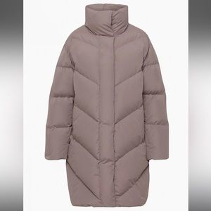 BNWT ARITZIA Wilfred Cloud Puff Coat - Stone Taupe